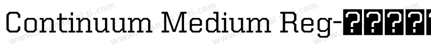 Continuum Medium Reg字体转换